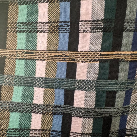 Anthropologie Aldomartins Gracie Plaid Cowl Neck Turtleneck Poncho SIZE L - Picture 5 of 16